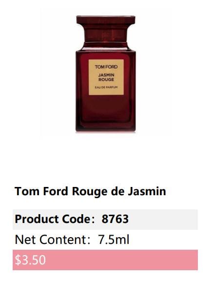 Torm ford Rouge de jasmine